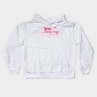 You Are My Everything Retro Valetine Kids Hoodie